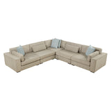 Geweldig Pewter 5-Piece Sectional from Homelegance - Luna Furniture