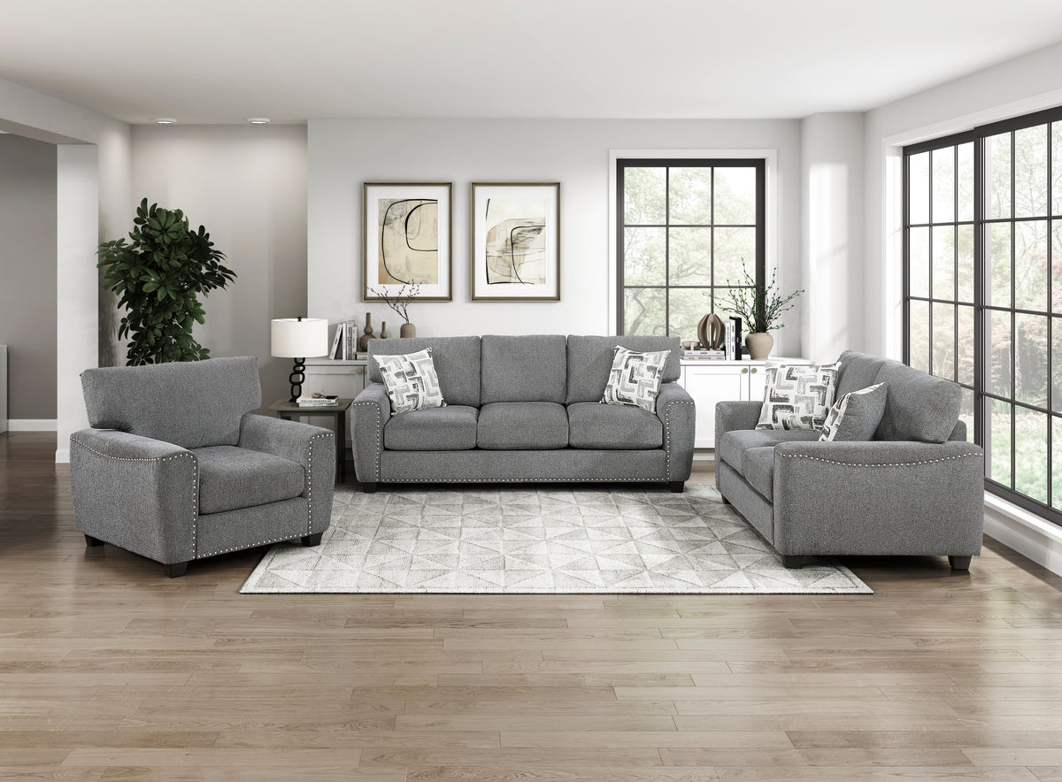 Homelegance Isabel Dark Gray Sofa