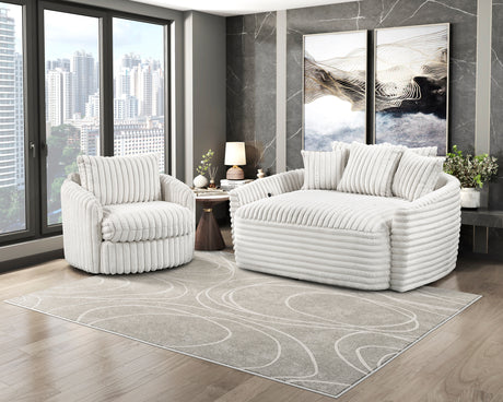 Tomball Beige Oversized Chaise Lounge from Homelegance - Luna Furniture