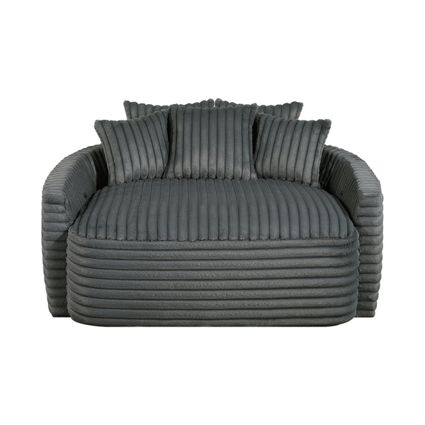 Tomball Dark Gray Oversized Chaise Lounge