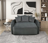 Tomball Dark Gray Oversized Chaise Lounge from Homelegance - Luna Furniture