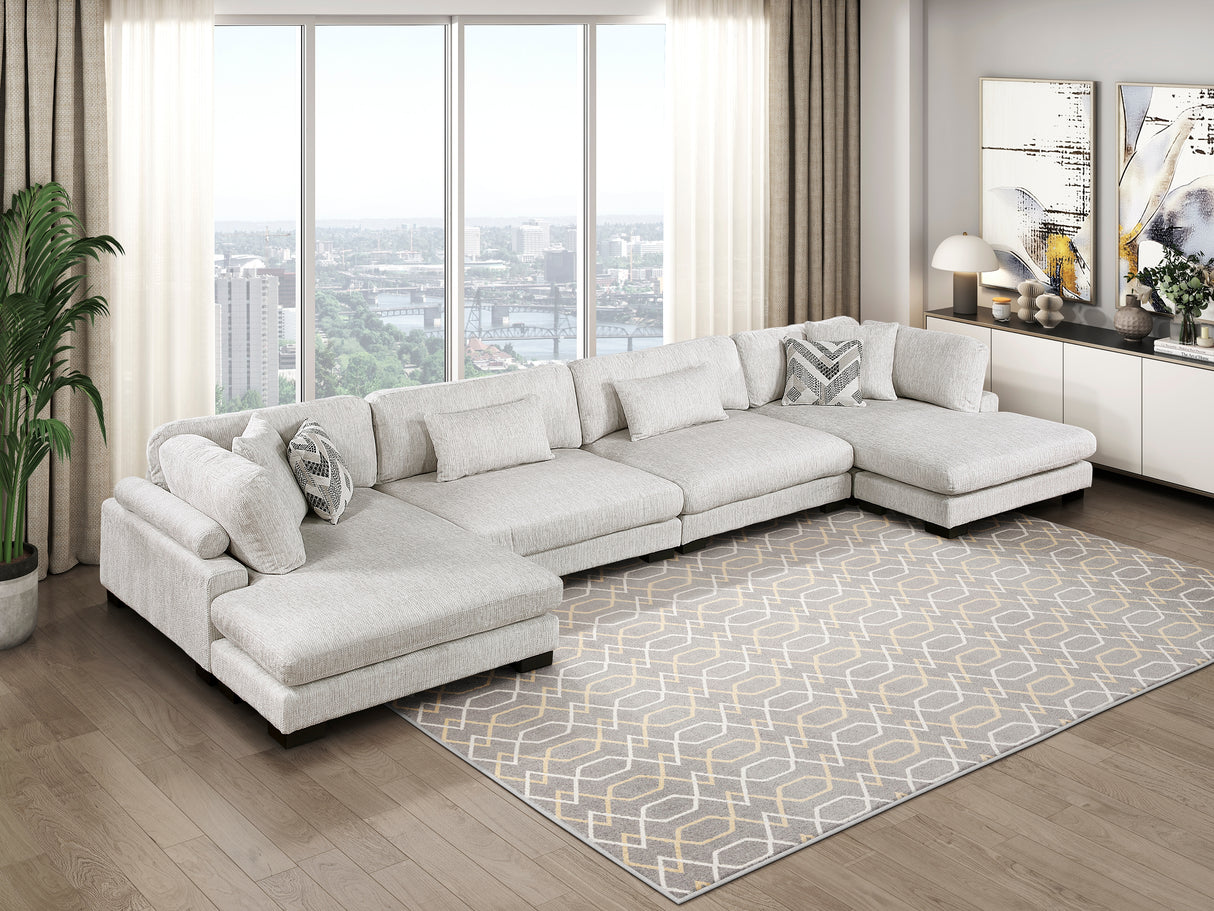 9555BEG-CR Corner Seat from Homelegance - Luna Furniture