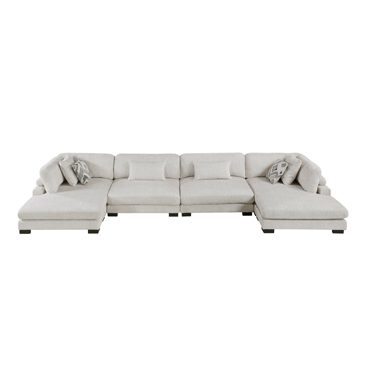 Tinley Beige Ottoman from Homelegance - Luna Furniture