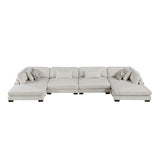 Tinley Beige Ottoman from Homelegance - Luna Furniture