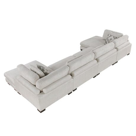 Tinley Beige Ottoman from Homelegance - Luna Furniture