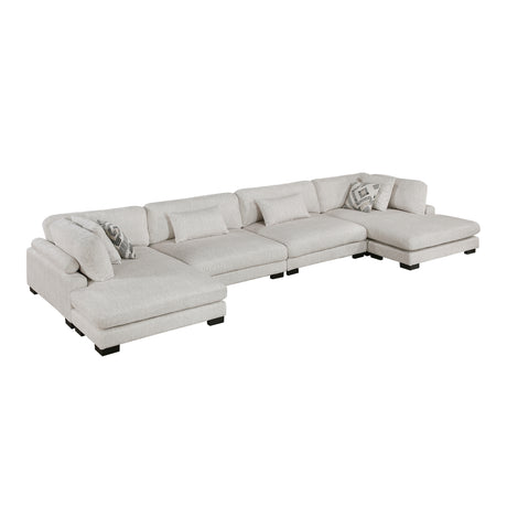 Tinley Beige Ottoman from Homelegance - Luna Furniture