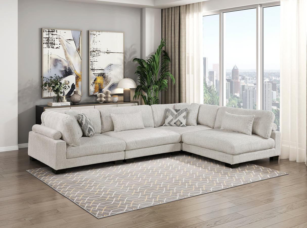 9555BEG-CR Corner Seat from Homelegance - Luna Furniture