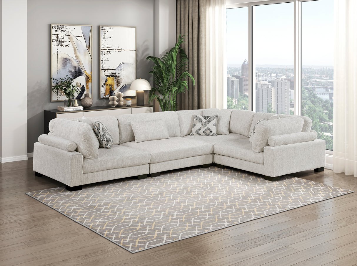 9555BEG-CR Corner Seat from Homelegance - Luna Furniture
