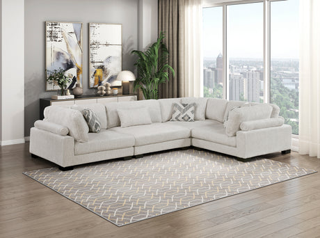 9555BEG-CR Corner Seat from Homelegance - Luna Furniture