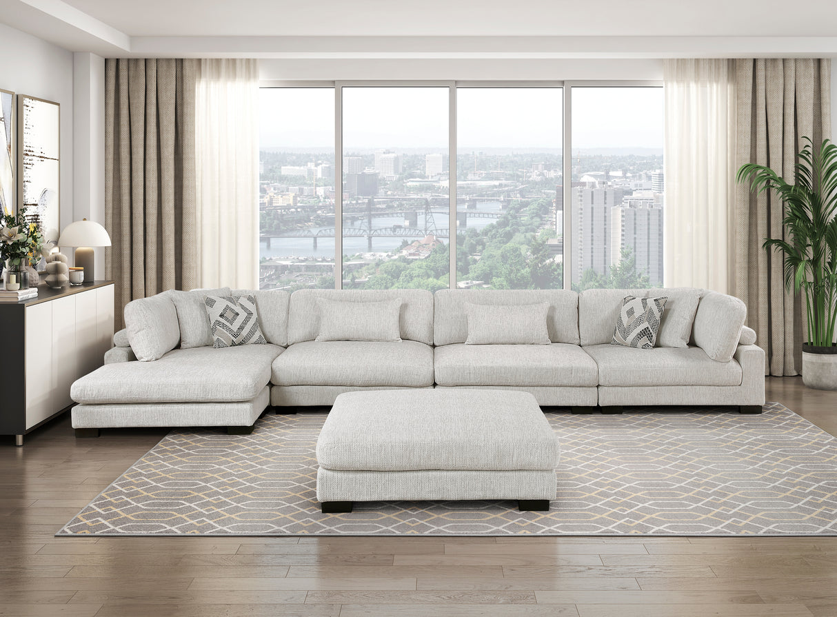 9555BEG-CR Corner Seat from Homelegance - Luna Furniture