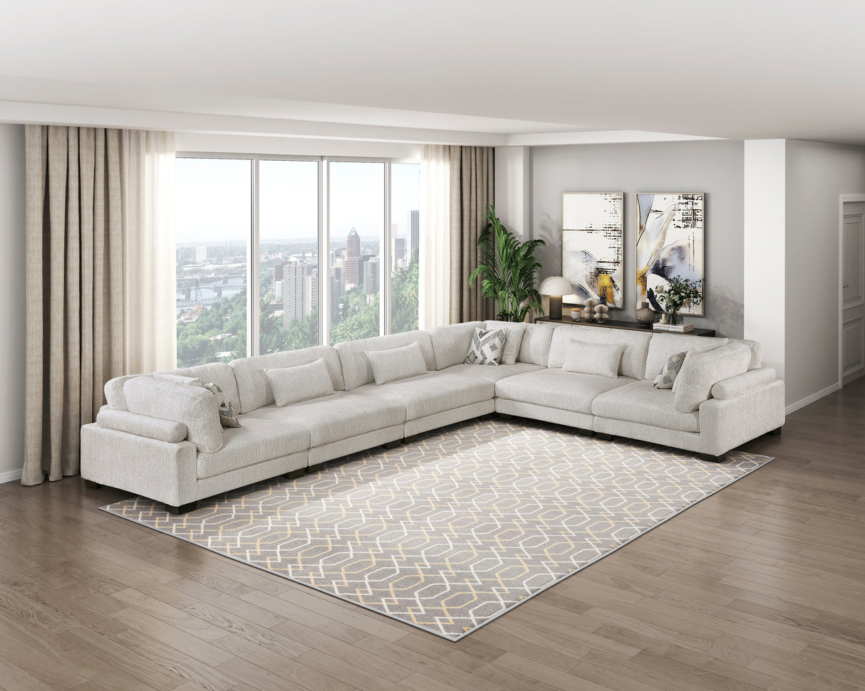 9555BEG-CR Corner Seat from Homelegance - Luna Furniture