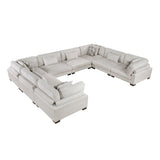 Tinley Beige Reversible Chaise from Homelegance - Luna Furniture