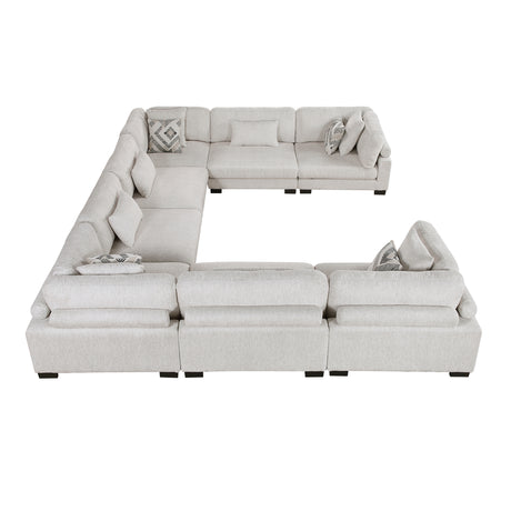Tinley Beige Reversible Chaise from Homelegance - Luna Furniture