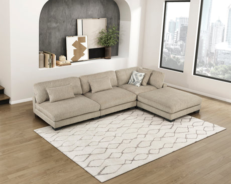 Tinley Brown Armless Chair from Homelegance - Luna Furniture
