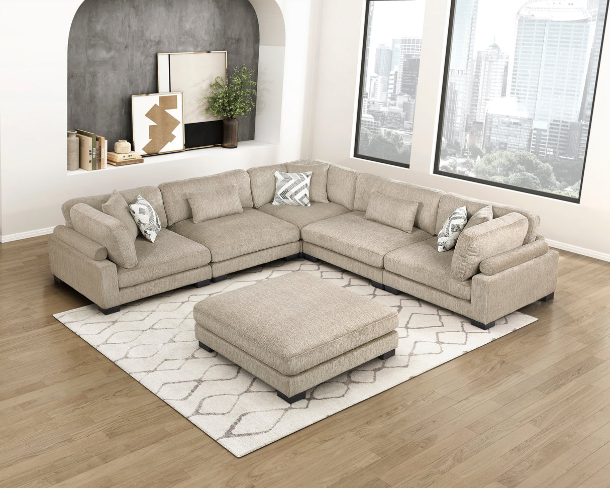 Tinley Brown Armless Chair from Homelegance - Luna Furniture