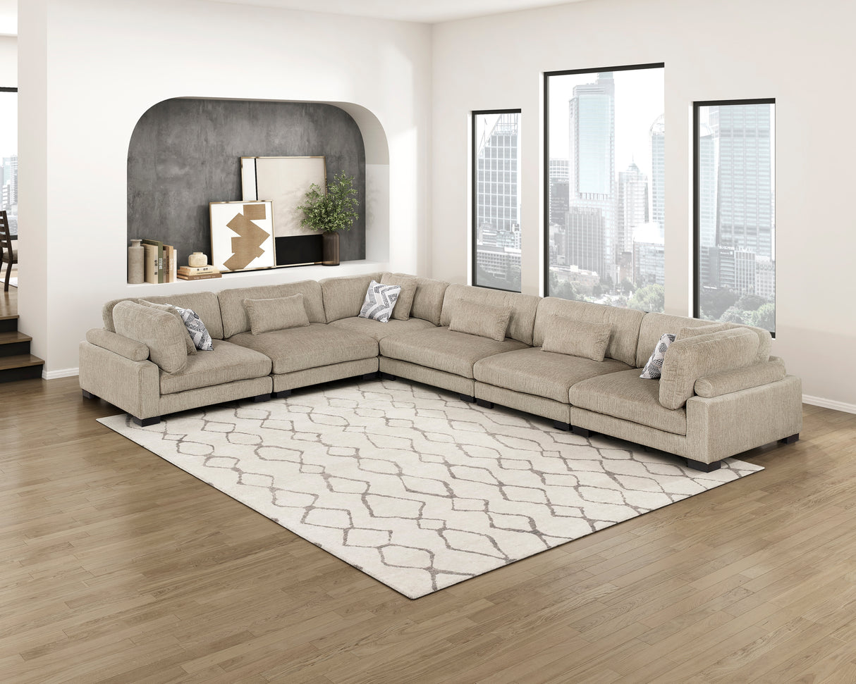 Tinley Brown Corner Seat from Homelegance - Luna Furniture