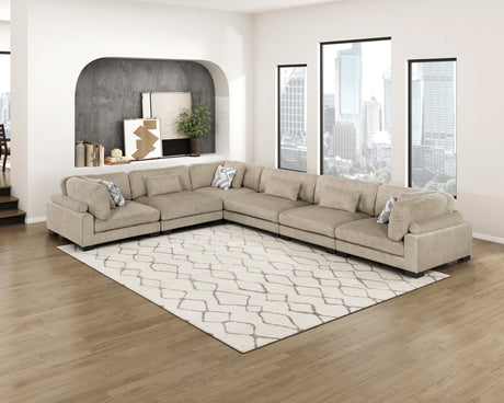 Tinley Brown Armless Chair from Homelegance - Luna Furniture