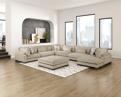 Tinley Brown Reversible Chaise from Homelegance - Luna Furniture