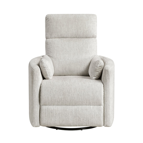 Tinley Beige Swivel Glider Reclining Chair