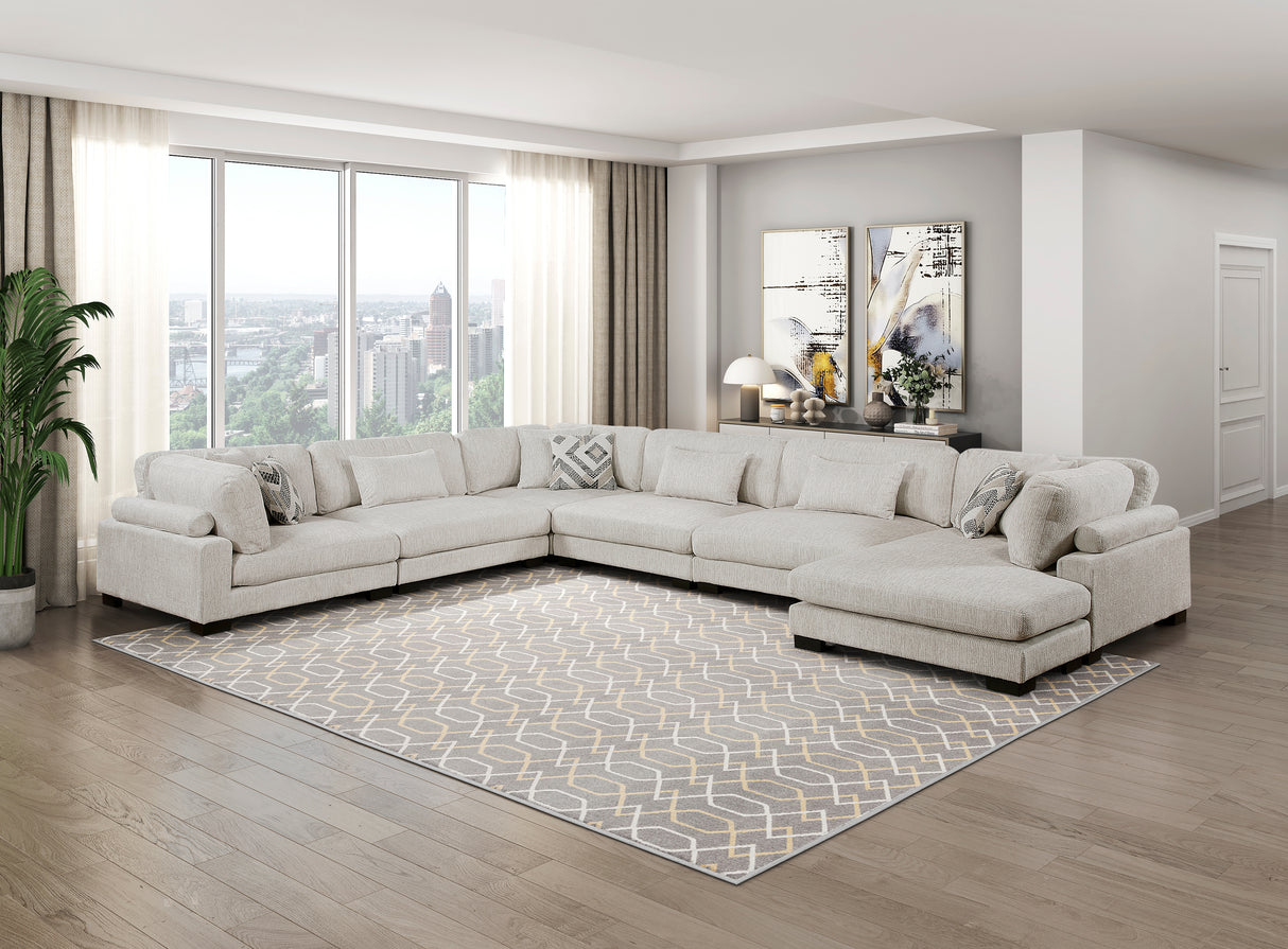 9555BEG-CR Corner Seat from Homelegance - Luna Furniture