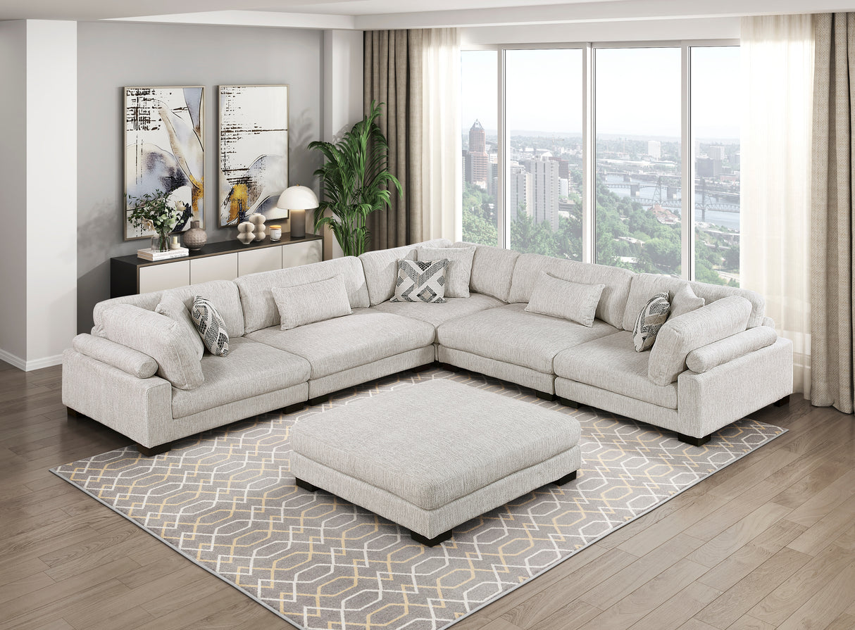 9555BEG-CR Corner Seat from Homelegance - Luna Furniture