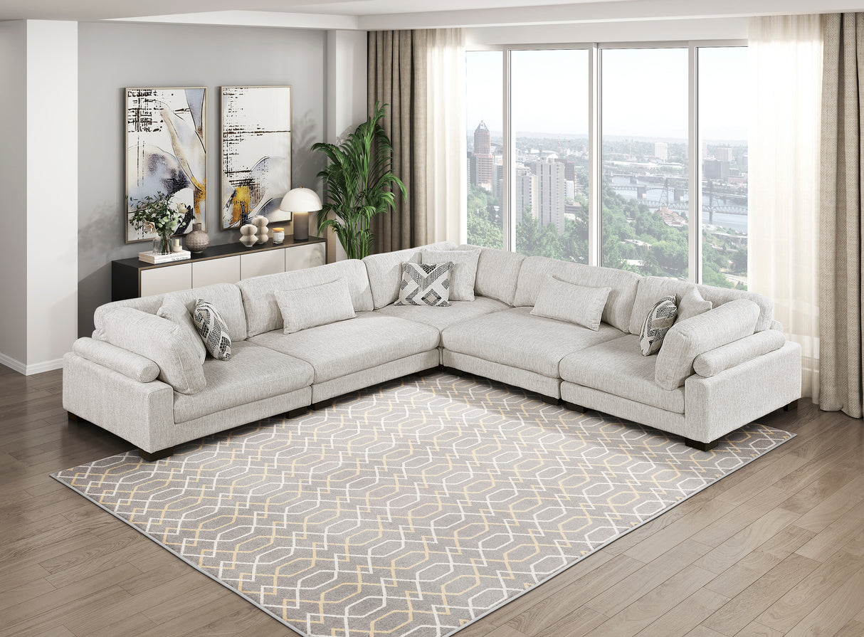 9555BEG-CR Corner Seat from Homelegance - Luna Furniture