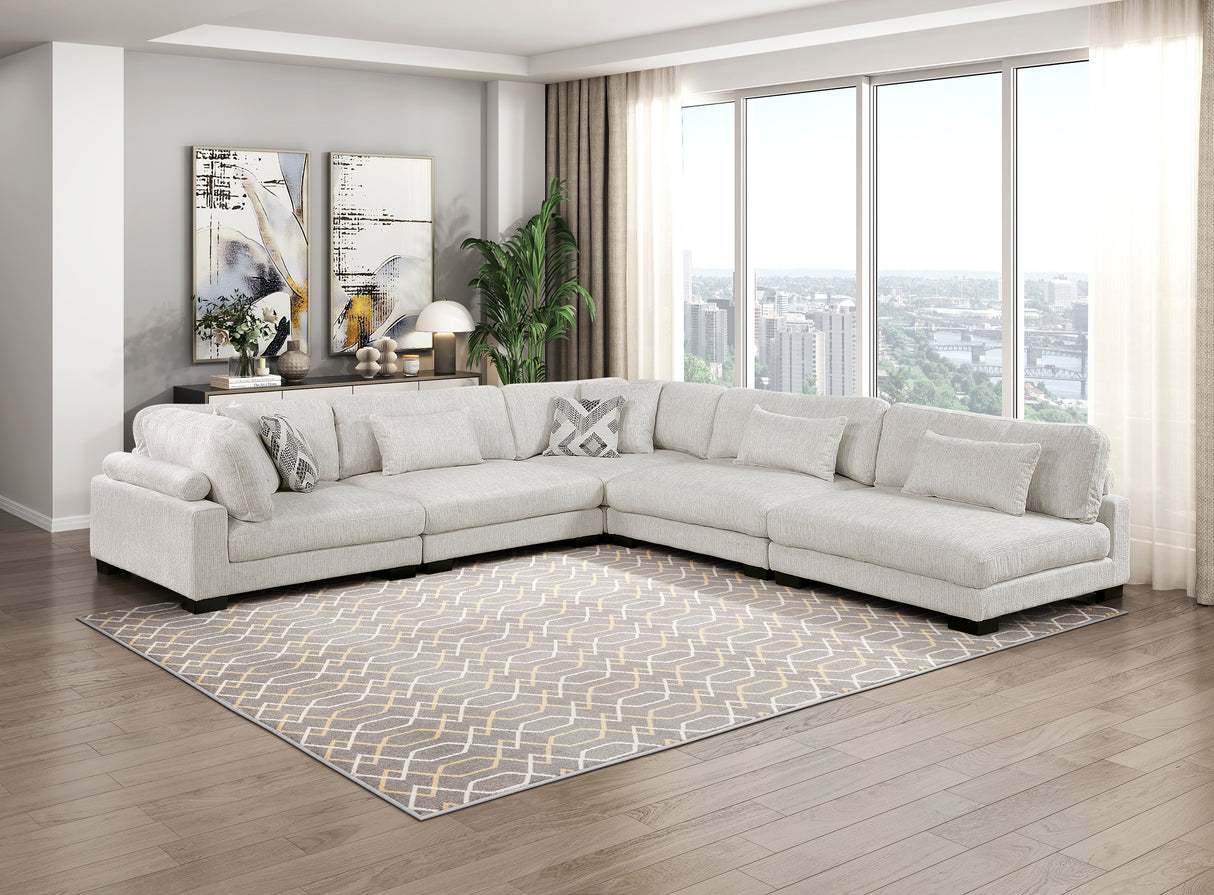 9555BEG-CR Corner Seat from Homelegance - Luna Furniture