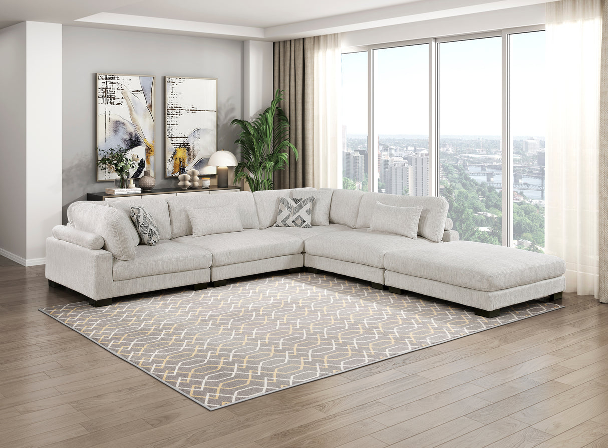 9555BEG-CR Corner Seat from Homelegance - Luna Furniture