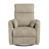9555BRW-1SW Swivel Glider Reclining Chair from Homelegance - Luna Furniture