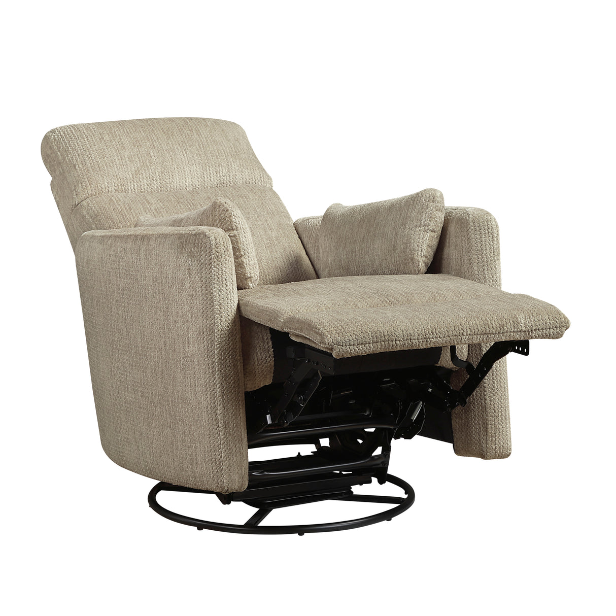 9555BRW-1SW Swivel Glider Reclining Chair from Homelegance - Luna Furniture