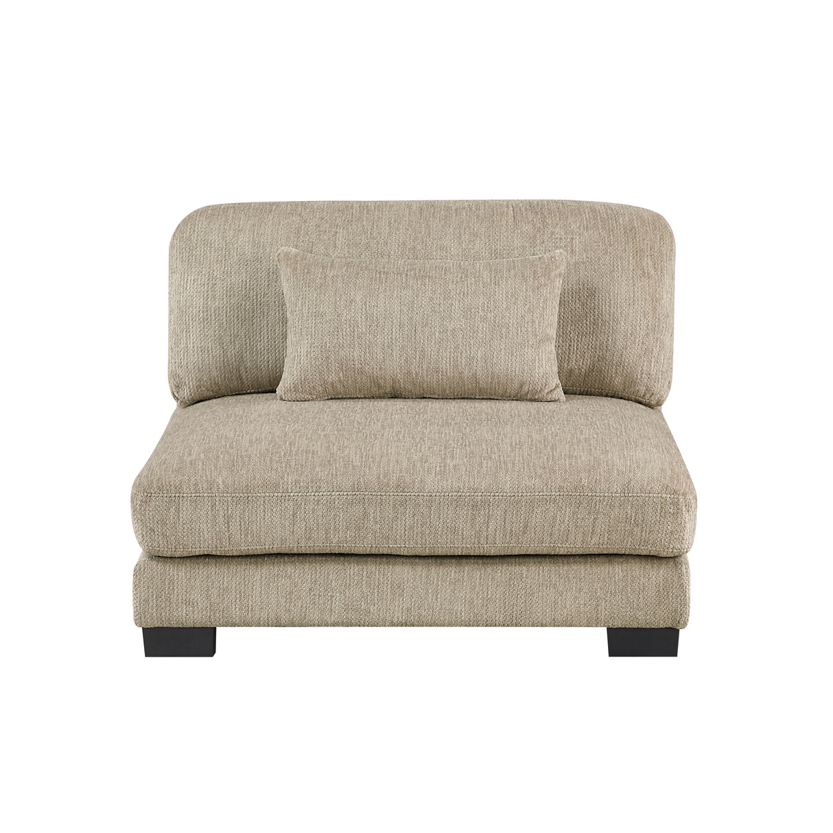 Tinley Brown Armless Chair from Homelegance - Luna Furniture