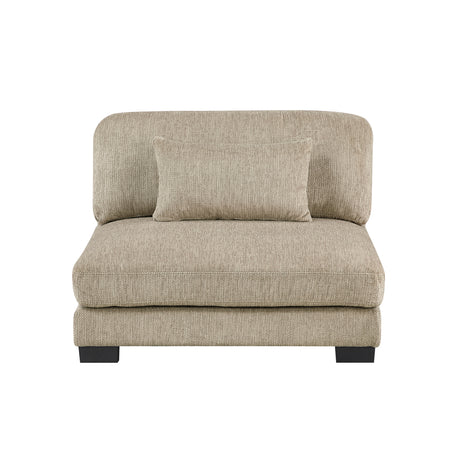 Tinley Brown Armless Chair from Homelegance - Luna Furniture