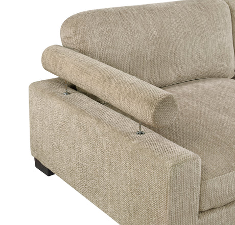 Tinley Brown Corner Seat from Homelegance - Luna Furniture