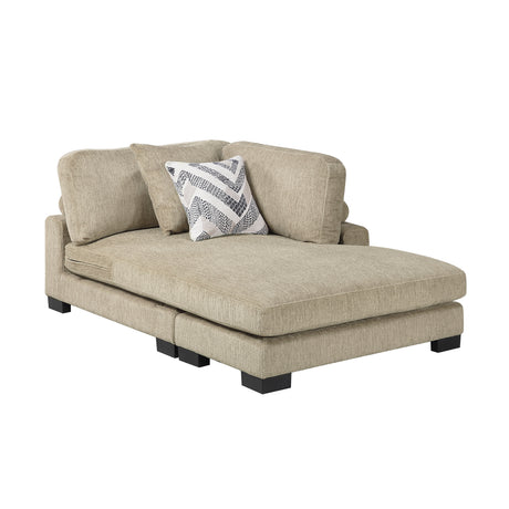 Tinley Brown Reversible Chaise from Homelegance - Luna Furniture
