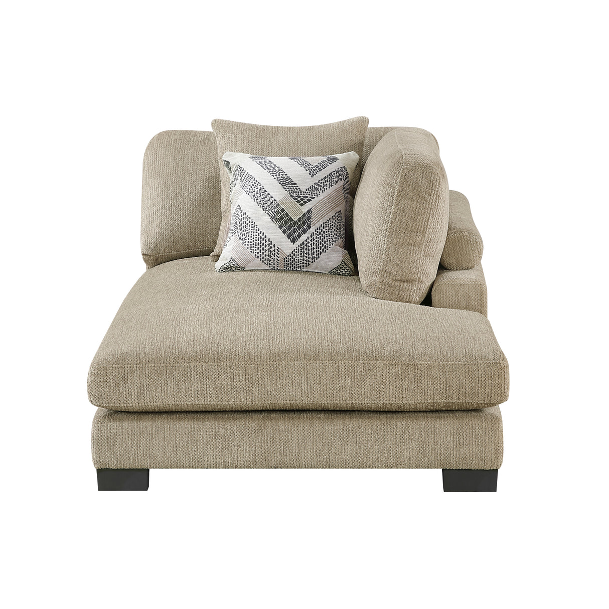 Tinley Brown Reversible Chaise from Homelegance - Luna Furniture