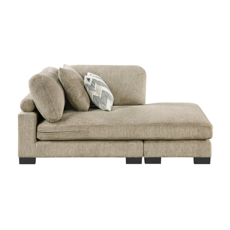 Tinley Brown Reversible Chaise from Homelegance - Luna Furniture