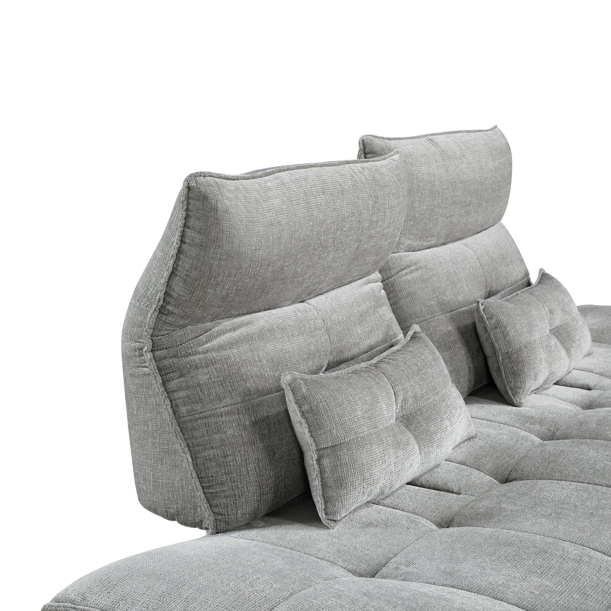 Quonsett Gray Sofa with Power Adjustable Seat from Homelegance - Luna Furniture