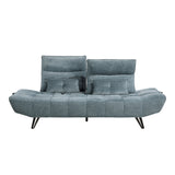Quonsett Blue Sofa with Power Adjustable Seat from Homelegance - Luna Furniture