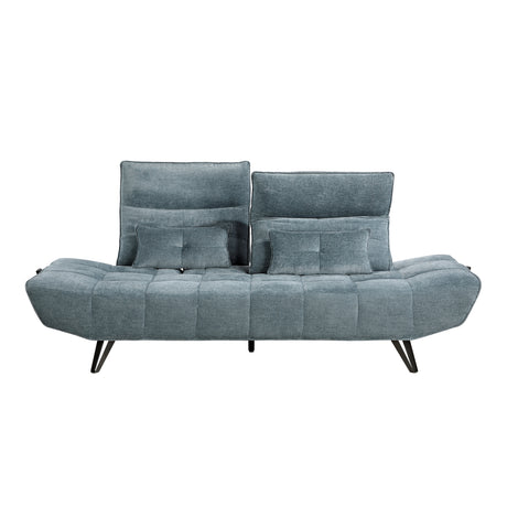 Quonsett Blue Sofa with Power Adjustable Seat from Homelegance - Luna Furniture