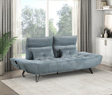 Quonsett Blue Sofa with Power Adjustable Seat from Homelegance - Luna Furniture