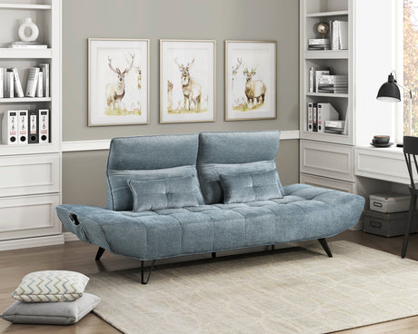 Quonsett Blue Sofa with Power Adjustable Seat from Homelegance - Luna Furniture