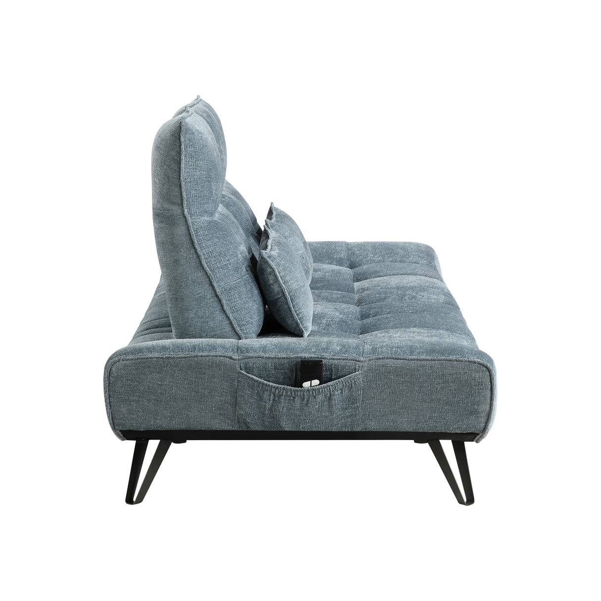 Quonsett Blue Sofa with Power Adjustable Seat from Homelegance - Luna Furniture