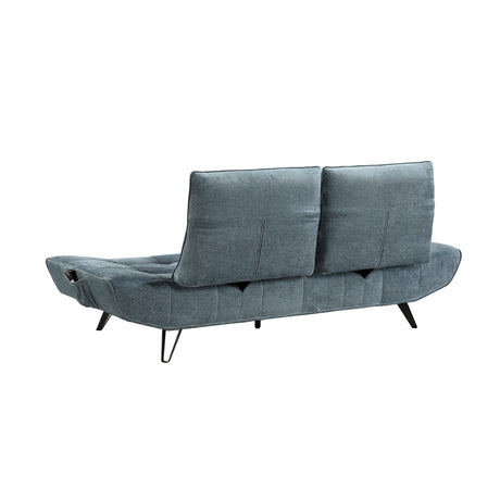 Quonsett Blue Sofa with Power Adjustable Seat from Homelegance - Luna Furniture