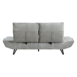 Quonsett Gray Sofa with Power Adjustable Seat from Homelegance - Luna Furniture