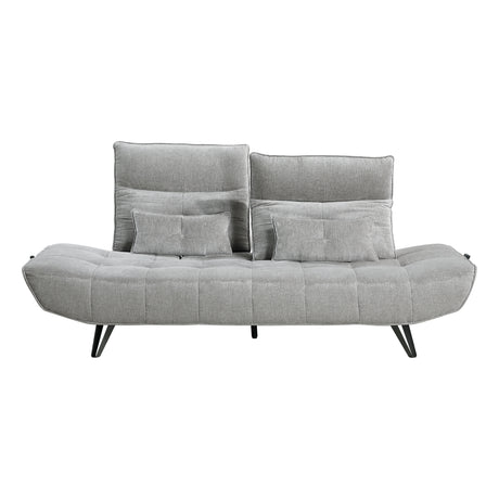 Quonsett Gray Sofa with Power Adjustable Seat from Homelegance - Luna Furniture