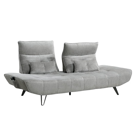 Quonsett Gray Sofa with Power Adjustable Seat from Homelegance - Luna Furniture