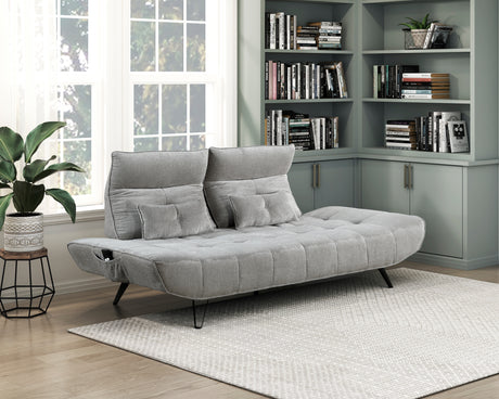 Quonsett Gray Sofa with Power Adjustable Seat from Homelegance - Luna Furniture