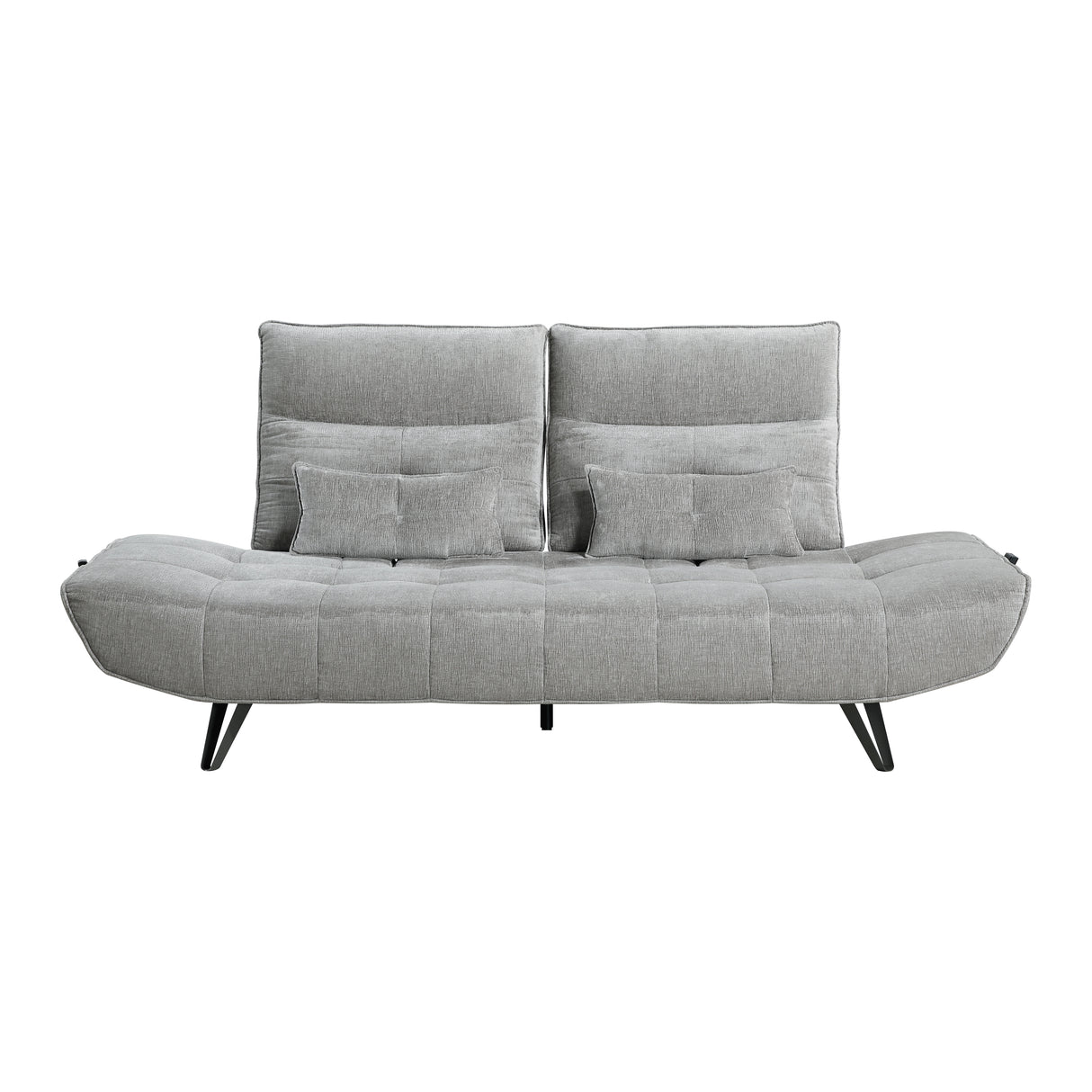 Quonsett Gray Sofa with Power Adjustable Seat from Homelegance - Luna Furniture