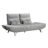 Quonsett Gray Sofa with Power Adjustable Seat from Homelegance - Luna Furniture