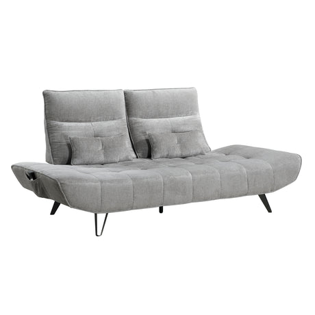 Quonsett Gray Sofa with Power Adjustable Seat from Homelegance - Luna Furniture